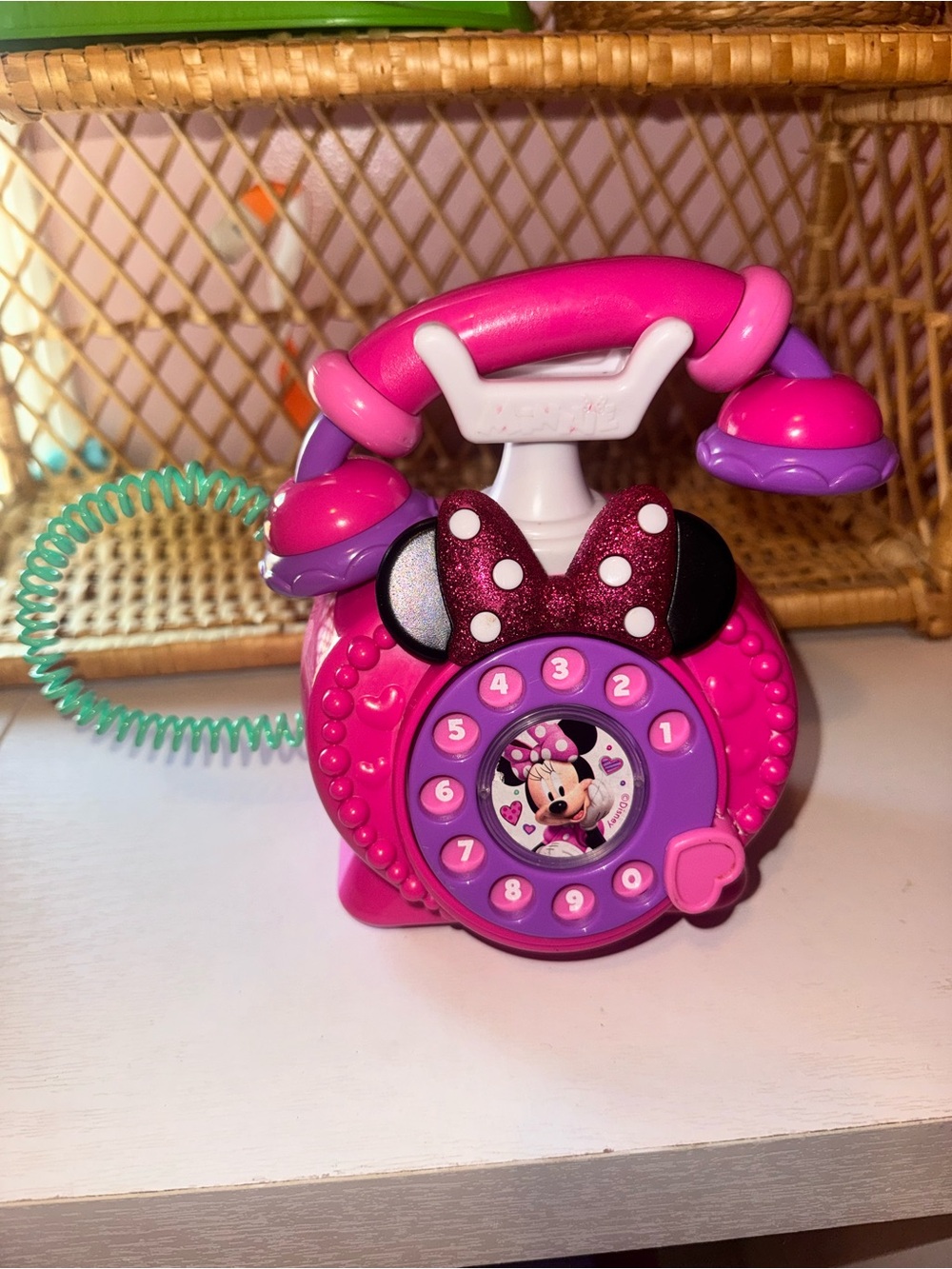 Kids Minnie Mouse Pink Play Telephone Toy by Disney